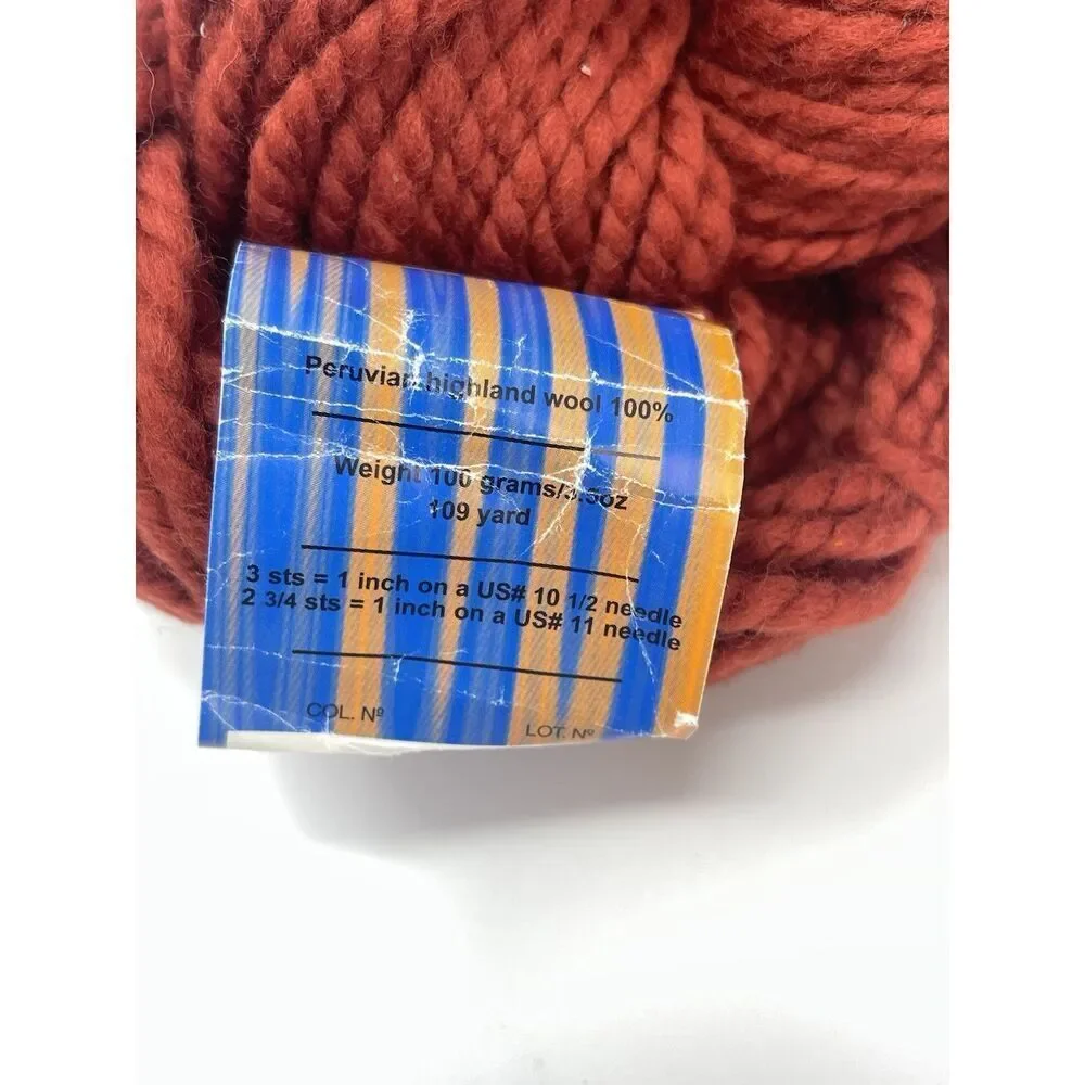 Cascade Yarns 109 LE 100% Peruvian Highland Wool Color 8684 Lot 8086 2 Skeins